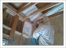 Home Roof Spray Foam Coating Attic Roof Insulation Riverside